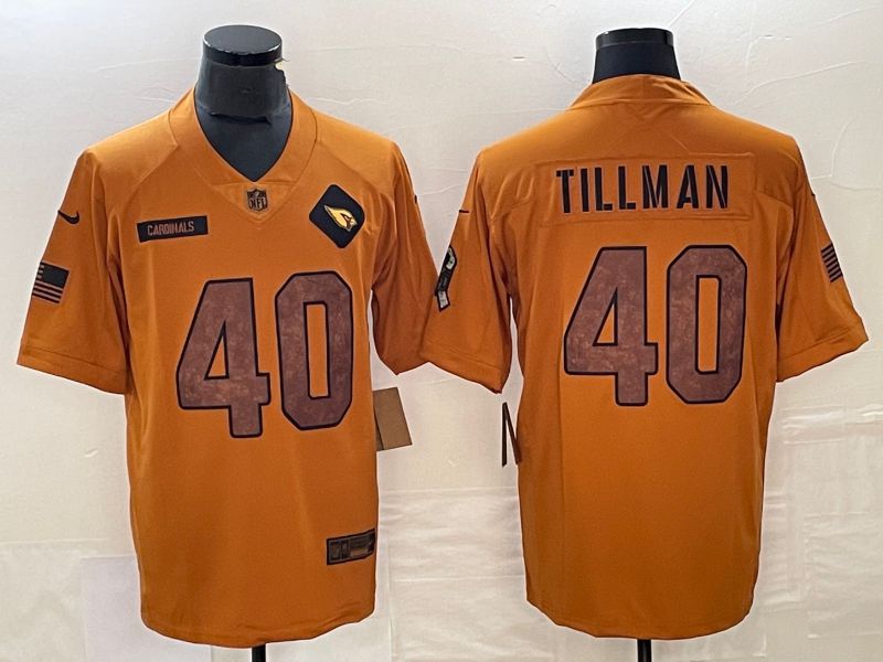 Men Arizona Cardinals #40 Tillman brown Nike 2023 Salute To Service Limited NFL Jersey